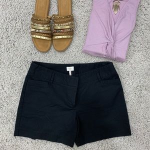 Shelli Segal Black Chino Shorts